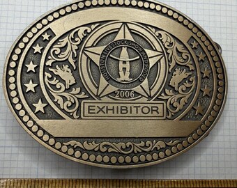2006 Houston Livestock Show And Rodeo Exhibitor Belt Buckle - First Ag Credit