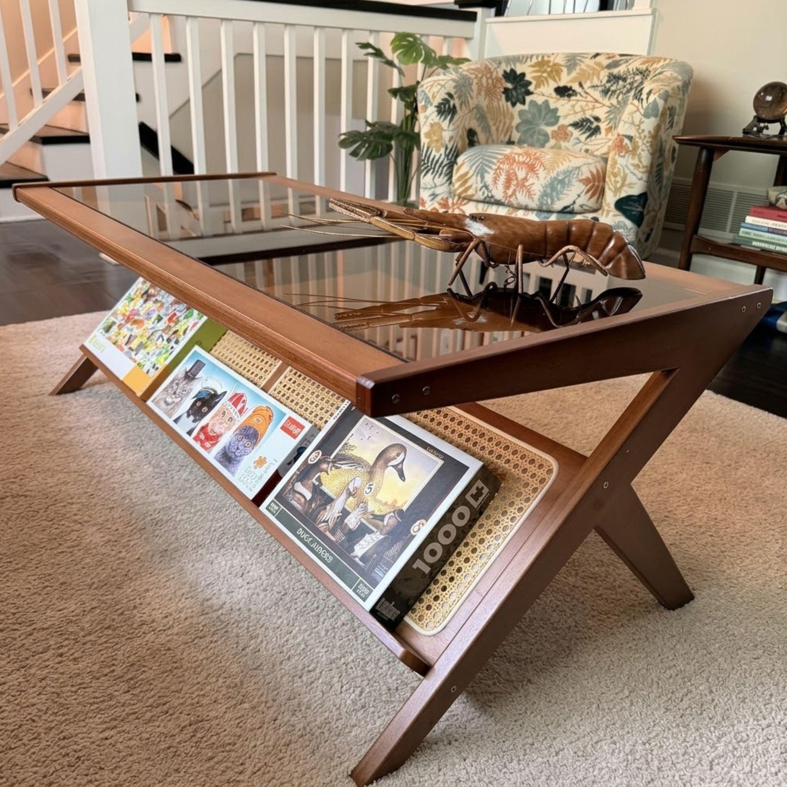 Glass Coffee Table Vintage - Etsy