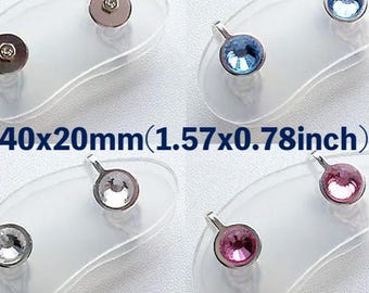 Clip-On Keloid Compression Earring: Earlobe Pressure, Silicone Lined, Handmade in Japan, Clinic Recommend
