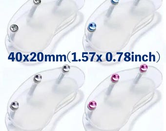 Handmade Keloid Compression Earring: Stainless Steel & Silicone, Hand Made in Japan, pressure earlobe