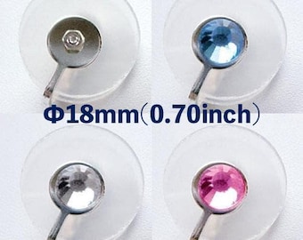 Clip-On Keloid Compression Earring: Handmade Pressure Earring, 18mm