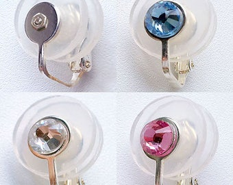 UVcut!!! Single Φ15mm (0.594in) Clip-On Pressure Earring for Keloid Scars - Handmade in JAPAN