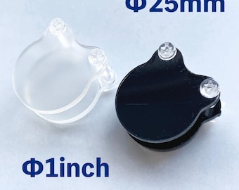 Keloid Pressure Earring: 1inch Bear Shape, Silicone Lined, Handmade in Japan