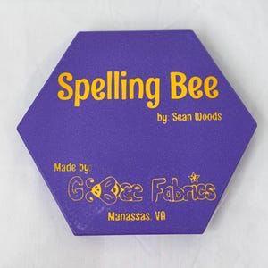 Spelling Bee - A 3d printed word game
