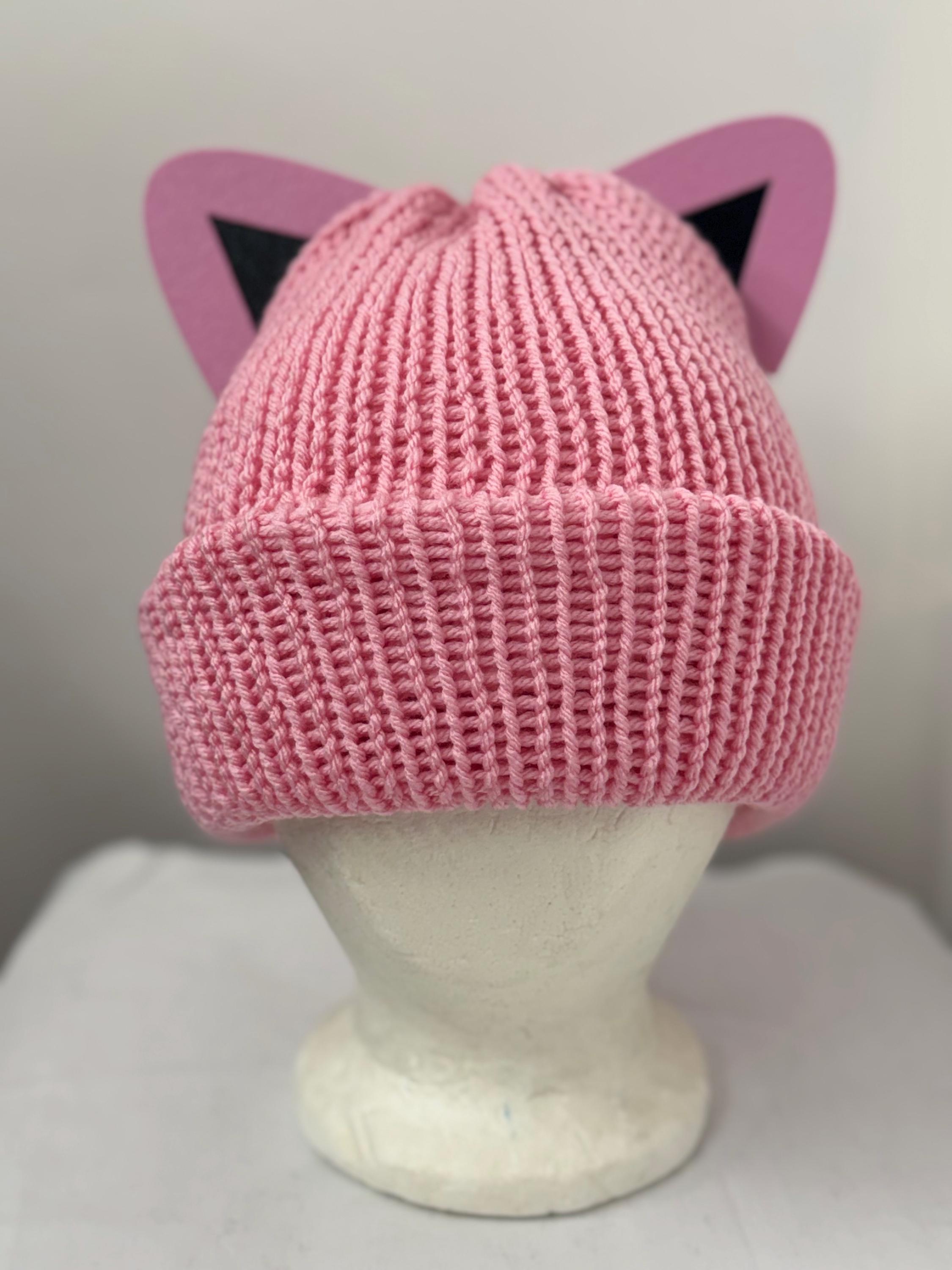 Levis Pokemon JIGGLYFUFF EARS BEANIE BRAND NEW IN PINK Backpatch Pom Pom Beanie - Pink | Levi main image 2