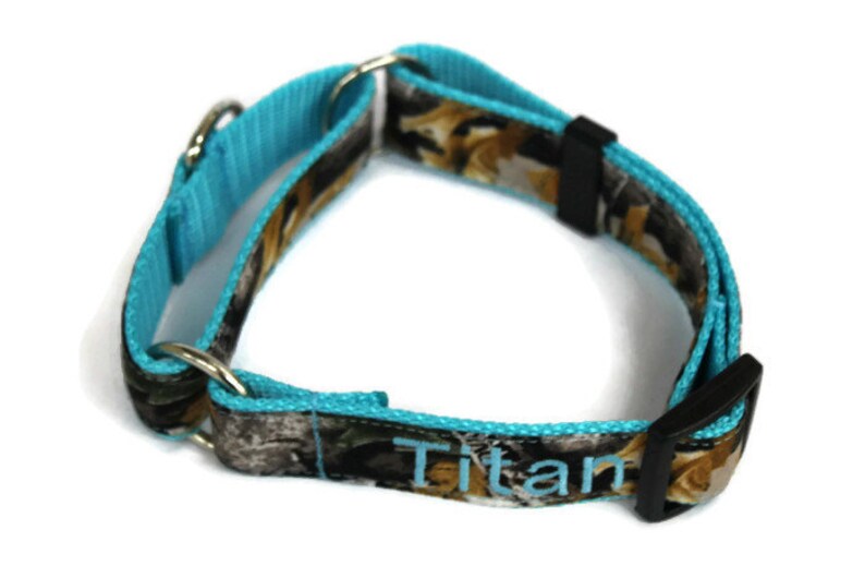 Personalized Camo Martingale Dog Collar made with Realtree Etsy