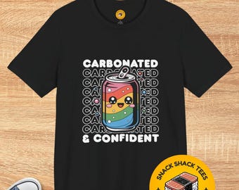 Kawaii Soda Can T-Shirt | Carbonated & Confident Rainbow Print