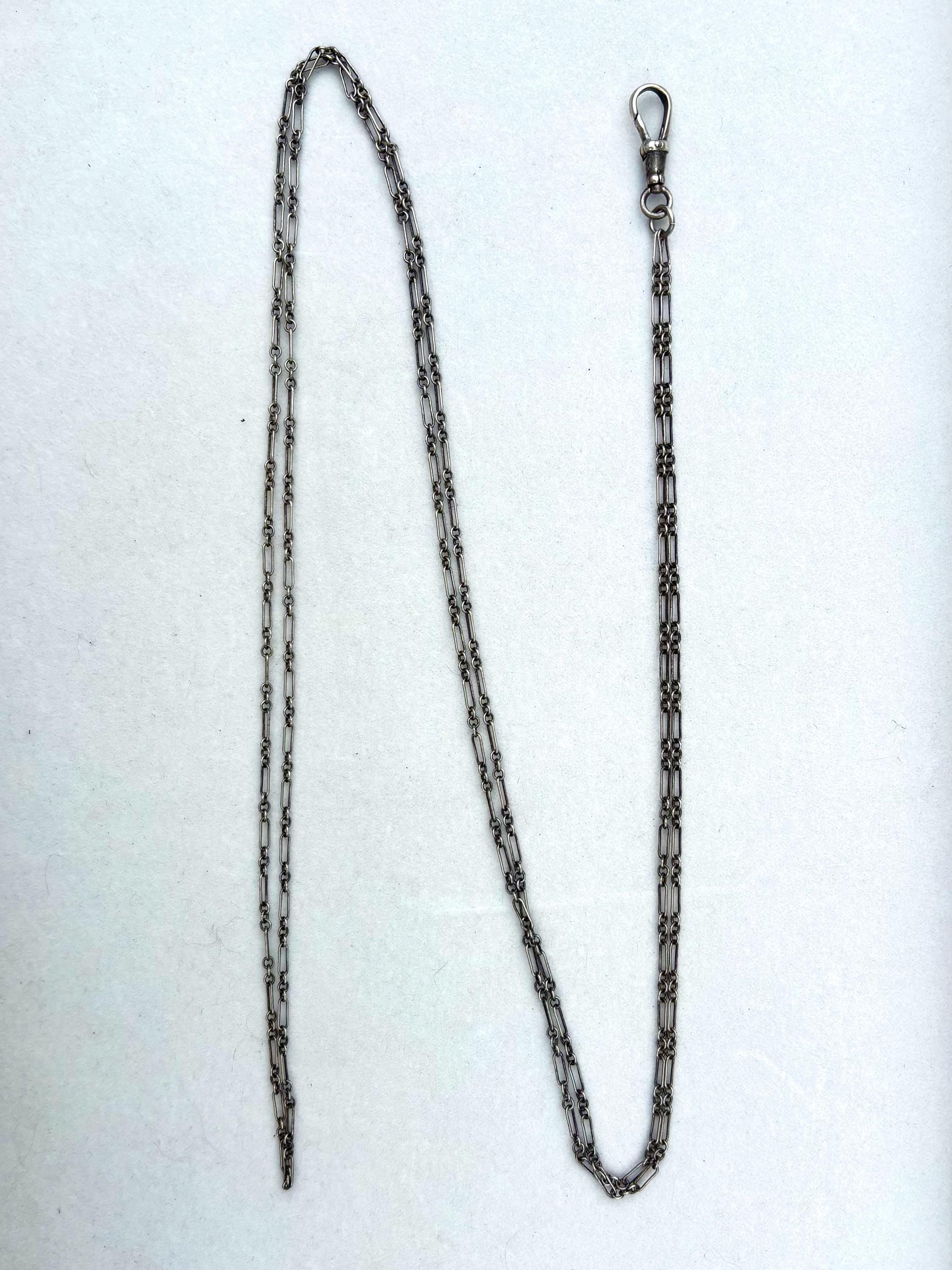 Vintage Sterling Silver Trombone Chain - Etsy