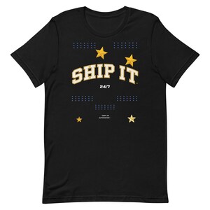 Ship It 24/7 | Retro Varsity Tee, Shortsleeve, Casual