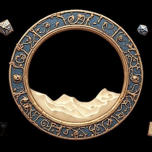 Cornici per segnalini Game Master / Dadi, Clessidra, Bordi mappa per Roll20, Foundry (Pacchetto PNG)