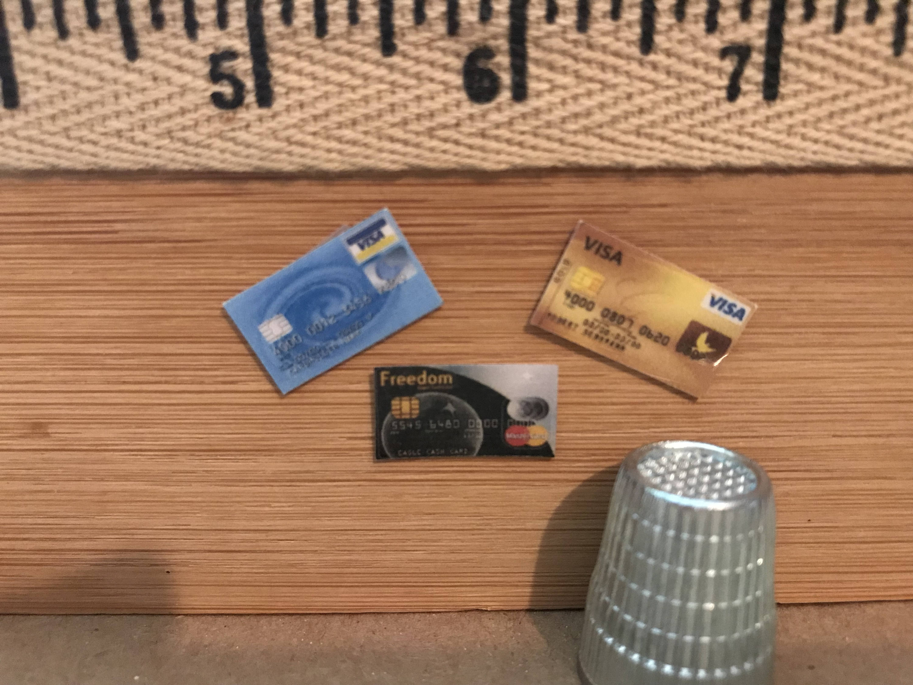 HH-10 Miniature credit cards for Barbie dollhouses | Etsy