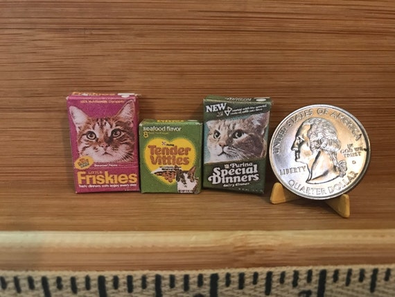 Dollhouse Miniature 1:12 Box of /"Special Dinners/" Cat Food