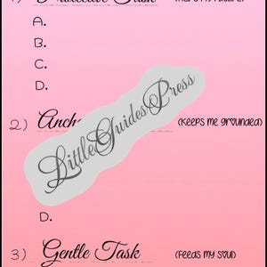 May include: A pink gradient planner page titled Tiny Planner with the subtitle For dopamine-hungry, task-avoidant souls. It lists three categories: 1) Protective Task (Helps my future), 2) Anchoring Task (Keeps me grounded), and 3) Gentle Task (Feeds my soul).