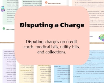 Dispute Charges Guide: Credit Card, Medical, Utility Bills, Debt Collector Disputes