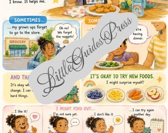 Picky Eating Social Story | Food Selectivity Support for Kids, Neurodivergent-Affirming (Digital Download)