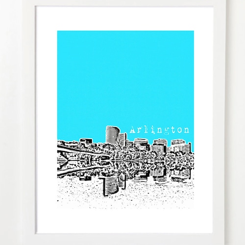 Washington DC Art Poster USA City Skyline Print Washington Etsy