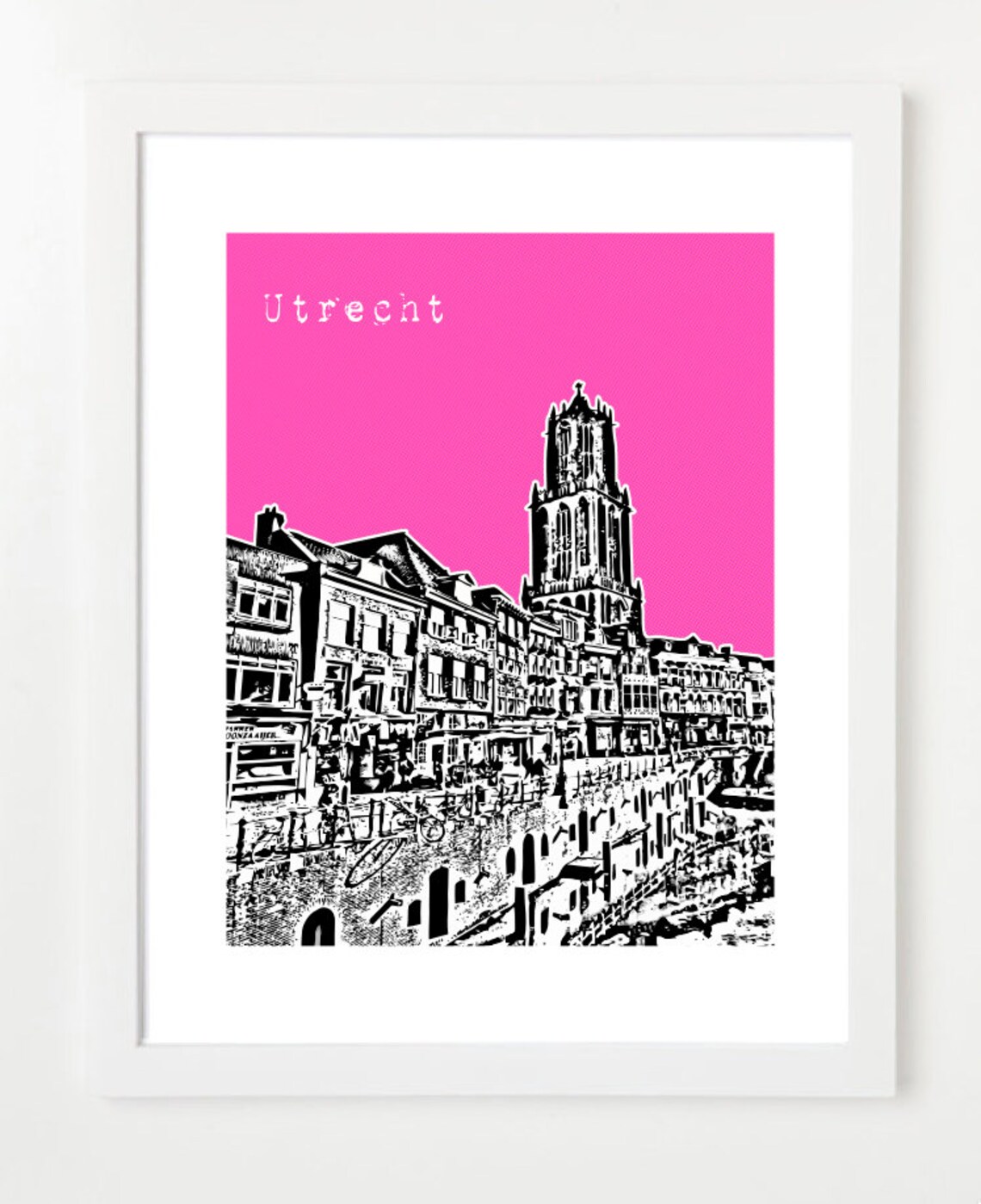 Utrecht Poster Utrecht City Skyline Art Print Utrecht Etsy