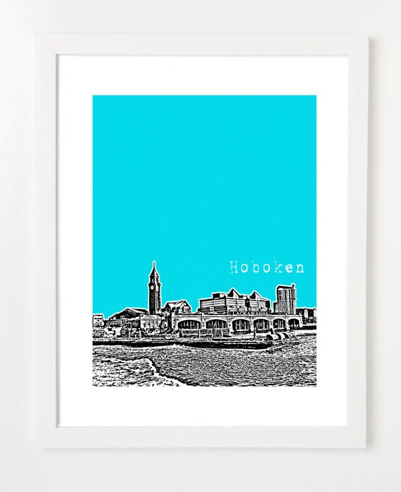 Art & Collectibles Hoboken New Jersey Art Print 11x14 Digital Prints