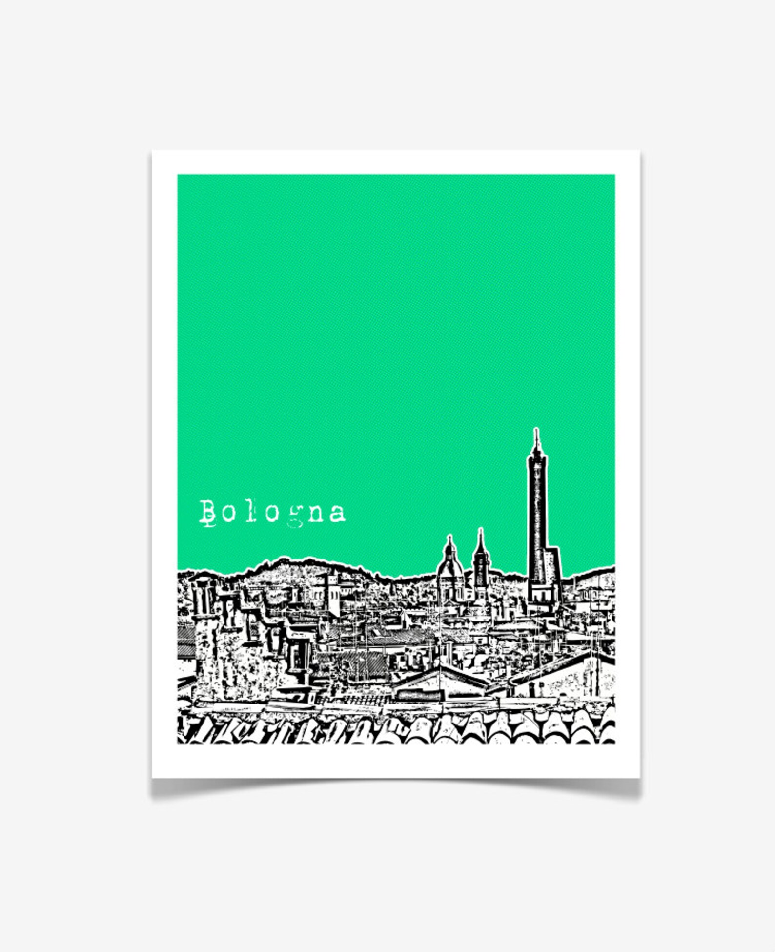 Bologna Italy Art Print Bologna Poster Italy Travel Art Etsy