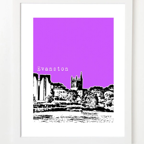 Evanston Print Etsy