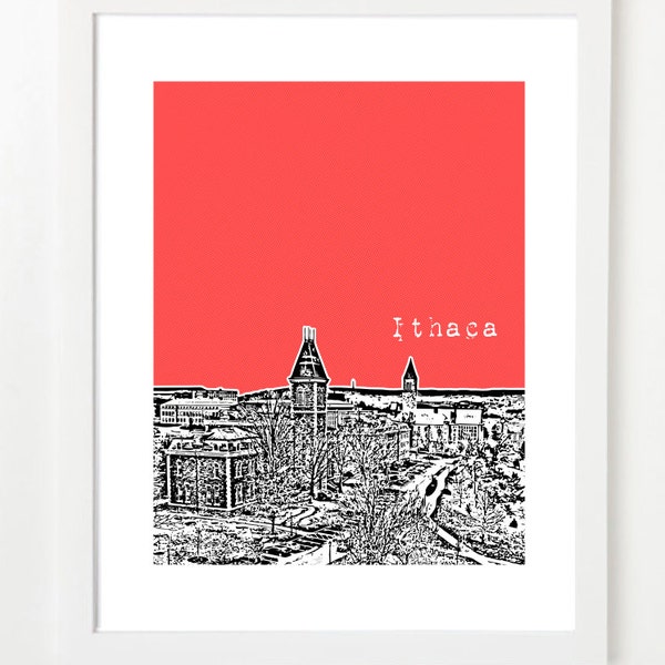 Ithaca Poster Etsy