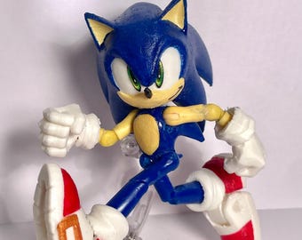 Figurine Sonic The Hedgehog Figurine JAKKS Pacific personnalisée imprimée en 3D (JOINTE AU COUDE)