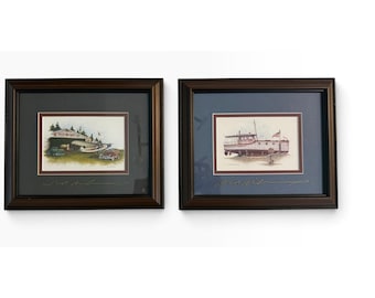 Estampe signée de Ben Richmond « Field of Dreams » et « Esprit du lac Érié » (lot de 2) 10x8