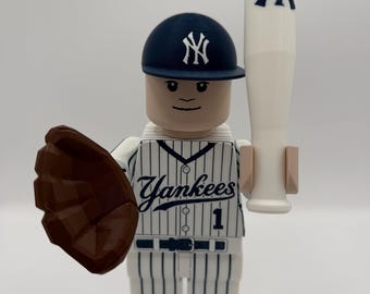3D-gedruckte, individuell gestaltete Baseballspielerfigur im Maßstab 8,5"-9,5" (ca. 21,6-24,1 cm).