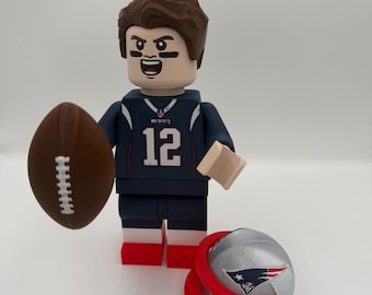 3D-gedruckte Tom Brady Figur im Großformat (8,5"-9,5")