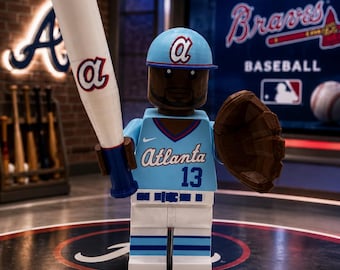 3D-gedruckte Ronald Acuna Jr. Big Fig – Atlanta Braves City Connect Sammlerstück