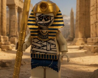 3D-gedruckte Mumie Pharao, Großformat, 8,5"-9,5" große Figur