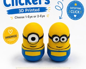 3D-gedruckte Minion-Fidget-Clicker