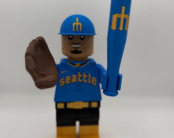 3D-gedruckte Julio Rodriguez Seattle Mariners Big Fig – Großformatige Sammlerfigur (8,5"-9,5")