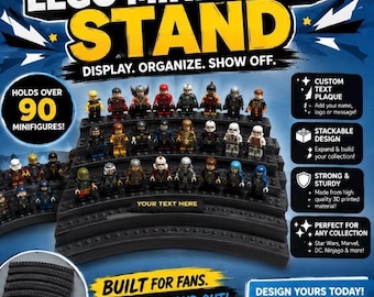 Die individuell gestaltete Lego-Minifigur bietet Platz für bis zu 92 Figuren.