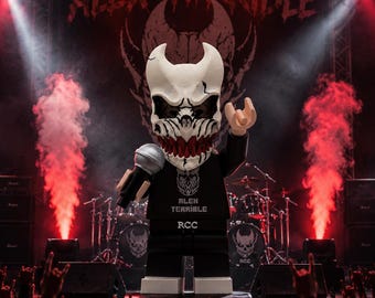 3D-gedruckte Alex Terrible Figur im Großformat (8,5"-9,5")
