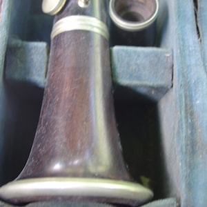 French EBONY Eb antique clarinet  to restore Emil Jardin a Paris