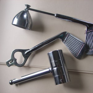 GOLF Chrome bar utensil set vintage &#39;50s