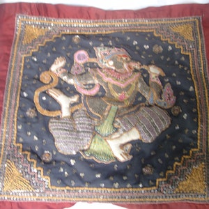 East Asian Stumpwork embroidery Vintage