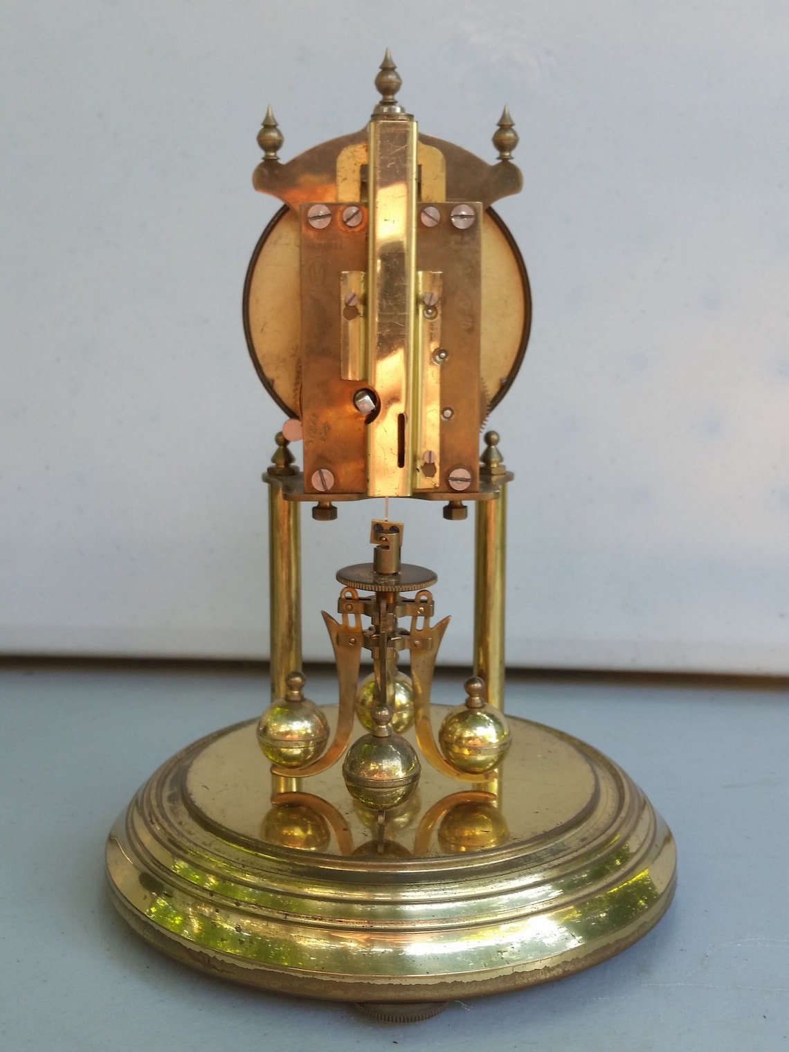 Kundo anniversary clock with glass Dome Vintage Etsy