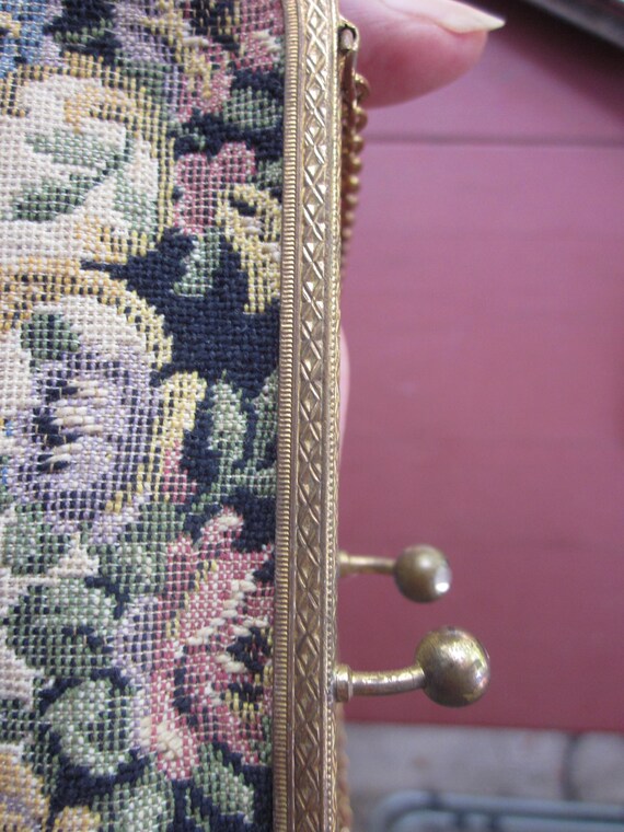 Antique Brocade purse - image 3