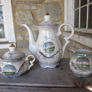 Coffee pot and set From Silver Springs Florida