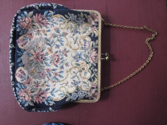 Antique Brocade purse - image 1