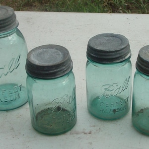 OLD Ball blue Mason jars canning jars
