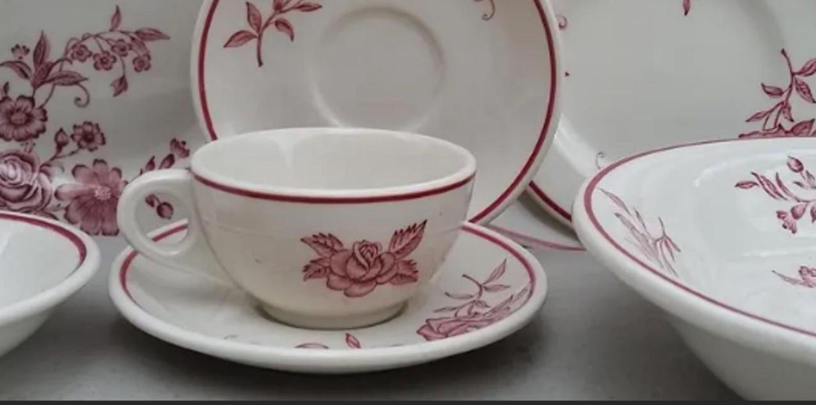 Mayer China Sharon Pattern 1950s Roses Transfer Restaurant Diner CHOICE ...
