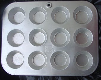 Moldes para mini muffins de aluminio Mirro Kitchen Pride o Grants
