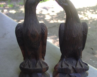 IRONWOOD EAGLES hand carved Vintage