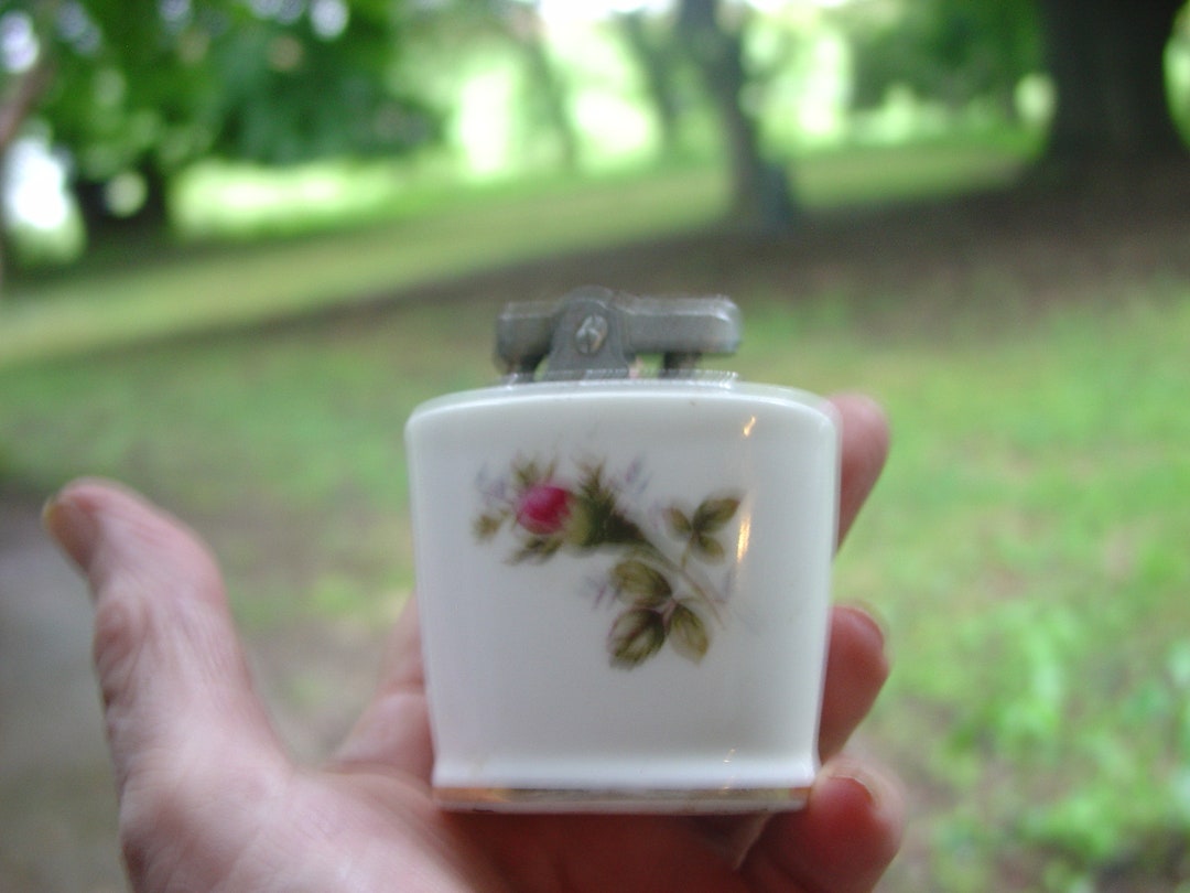 Japan Cigarette Lighter Vintage Porcelain Table Model Etsy