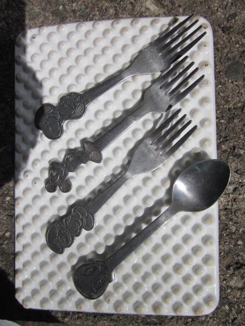 Vintage Mickey Silverware - Etsy