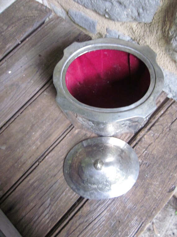 Silver plate cache etched - image 3