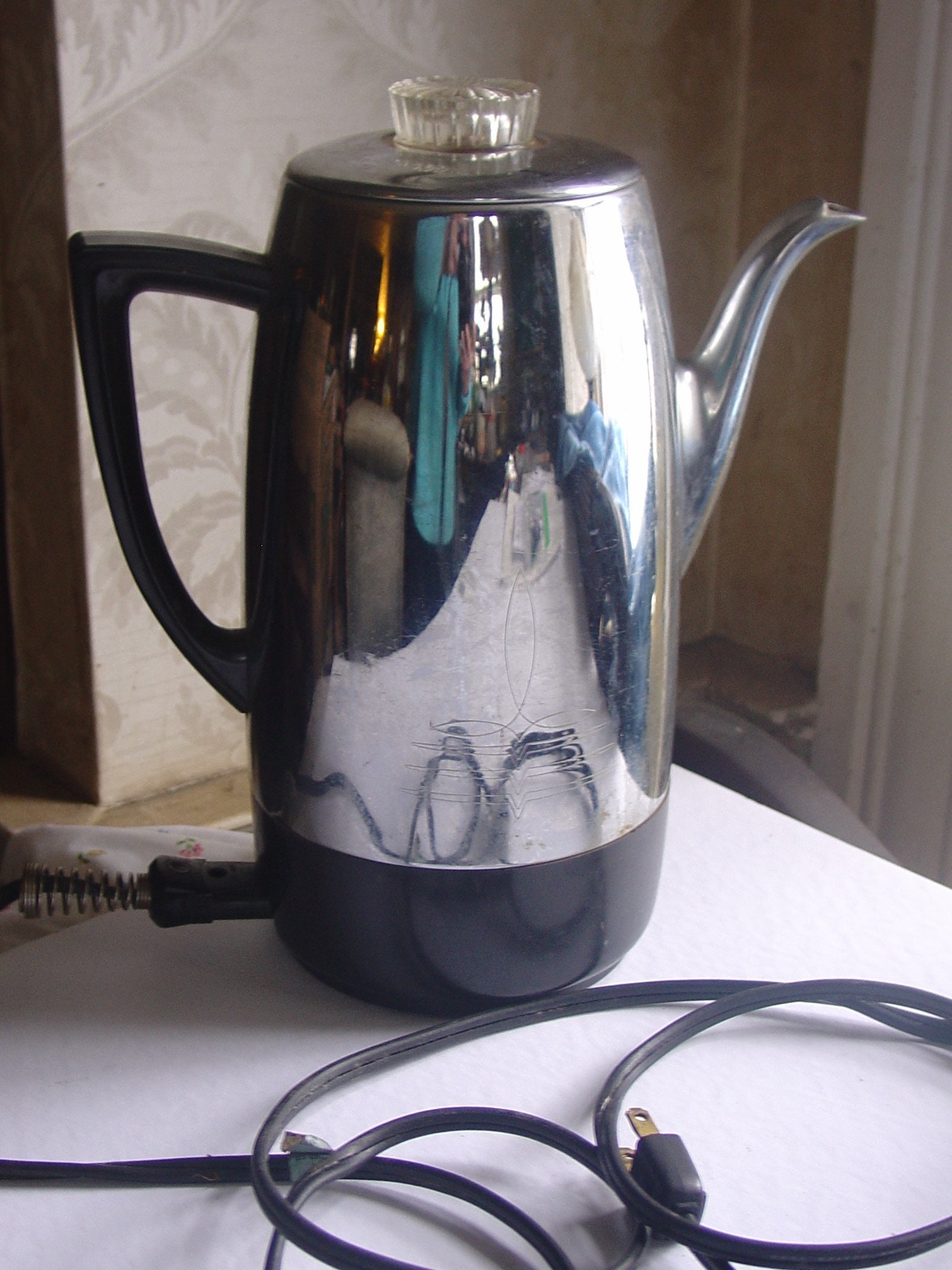 Vintage Stainless Steel GE Electric Percolator, 56 OFF